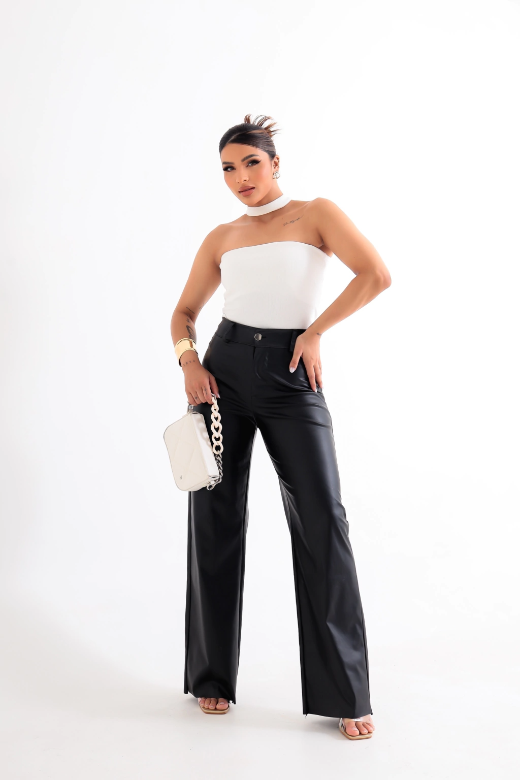 Blusa Tomara que Caia com Choker - BellaCECÍLIA