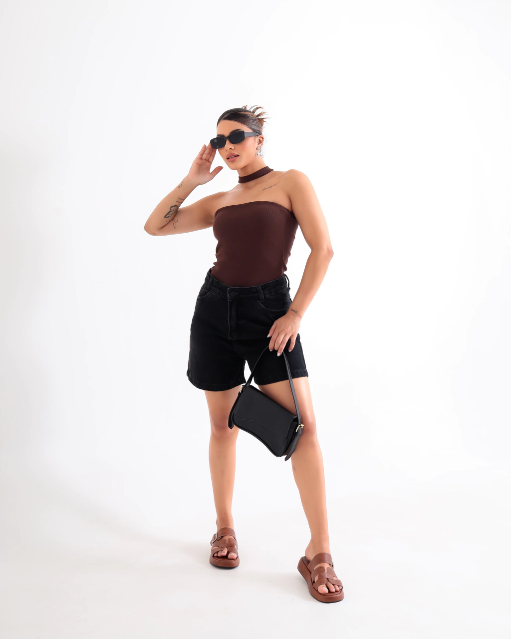 Blusa Tomara que Caia com Choker - BellaCECÍLIA