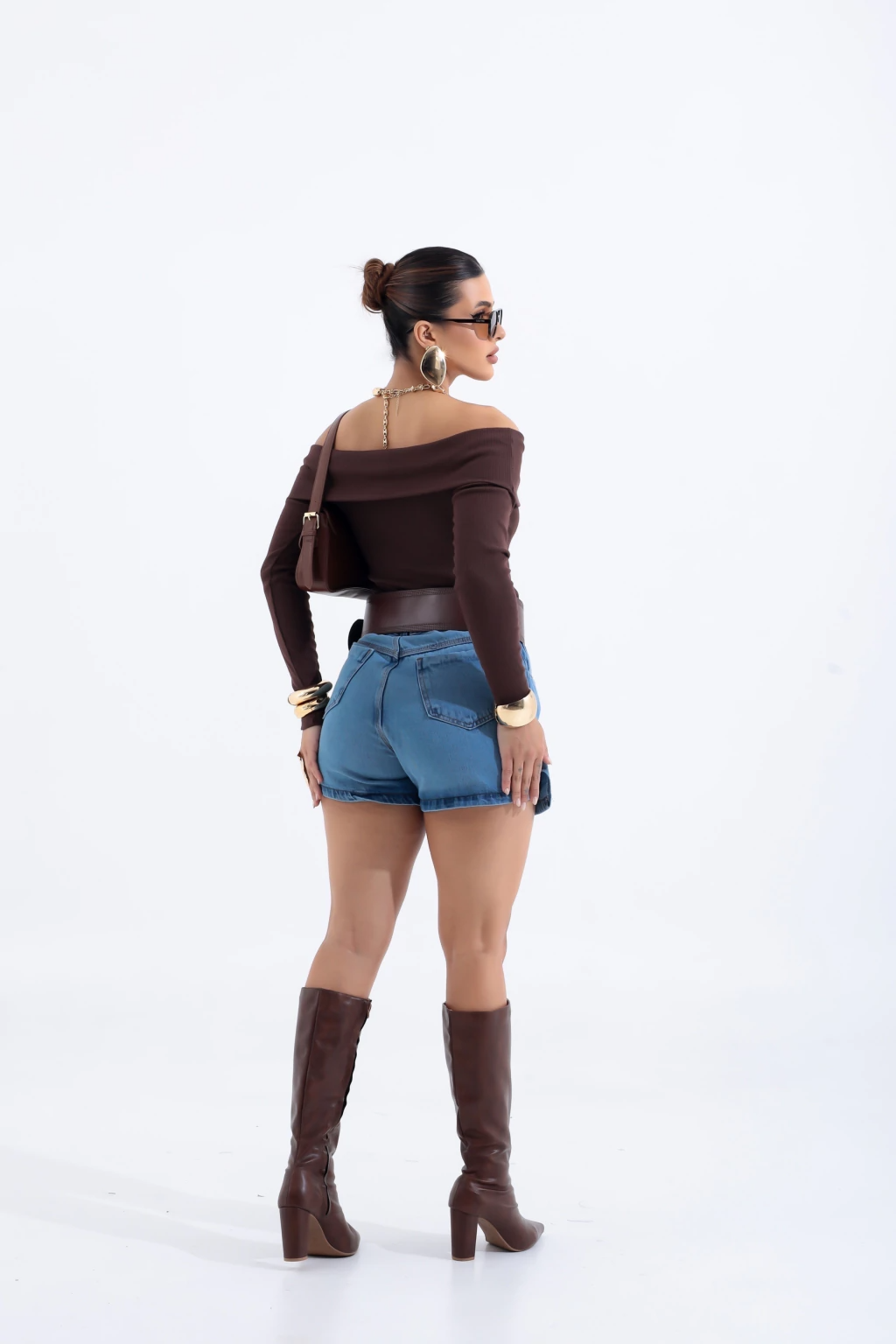 Blusa Bardot Manga Longa - BellaCECÍLIA