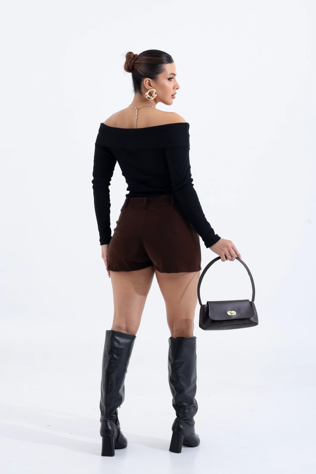 Blusa Bardot Manga Longa - BellaCECÍLIA