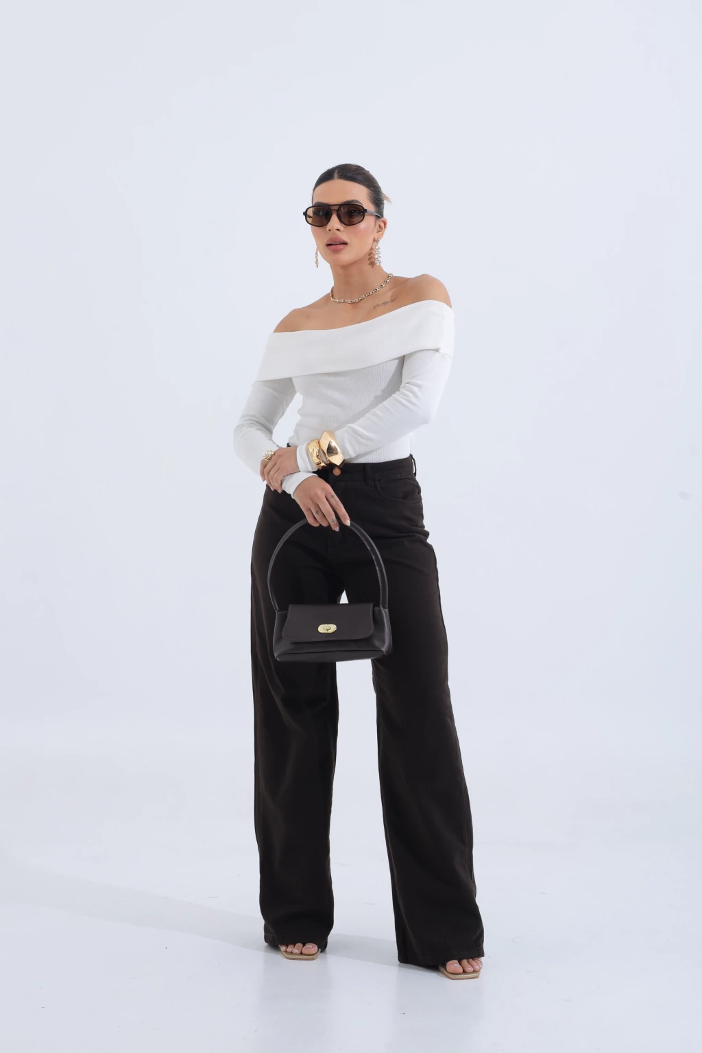 Blusa Bardot Manga Longa - BellaCECÍLIA