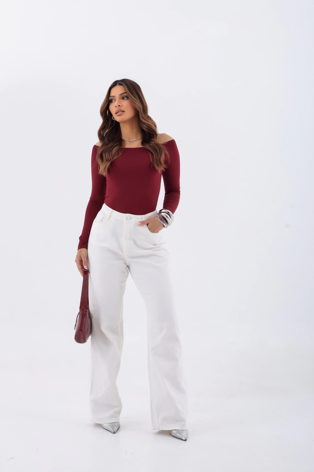 Blusa Ombro a Ombro Manga Longa - BellaCECÍLIA