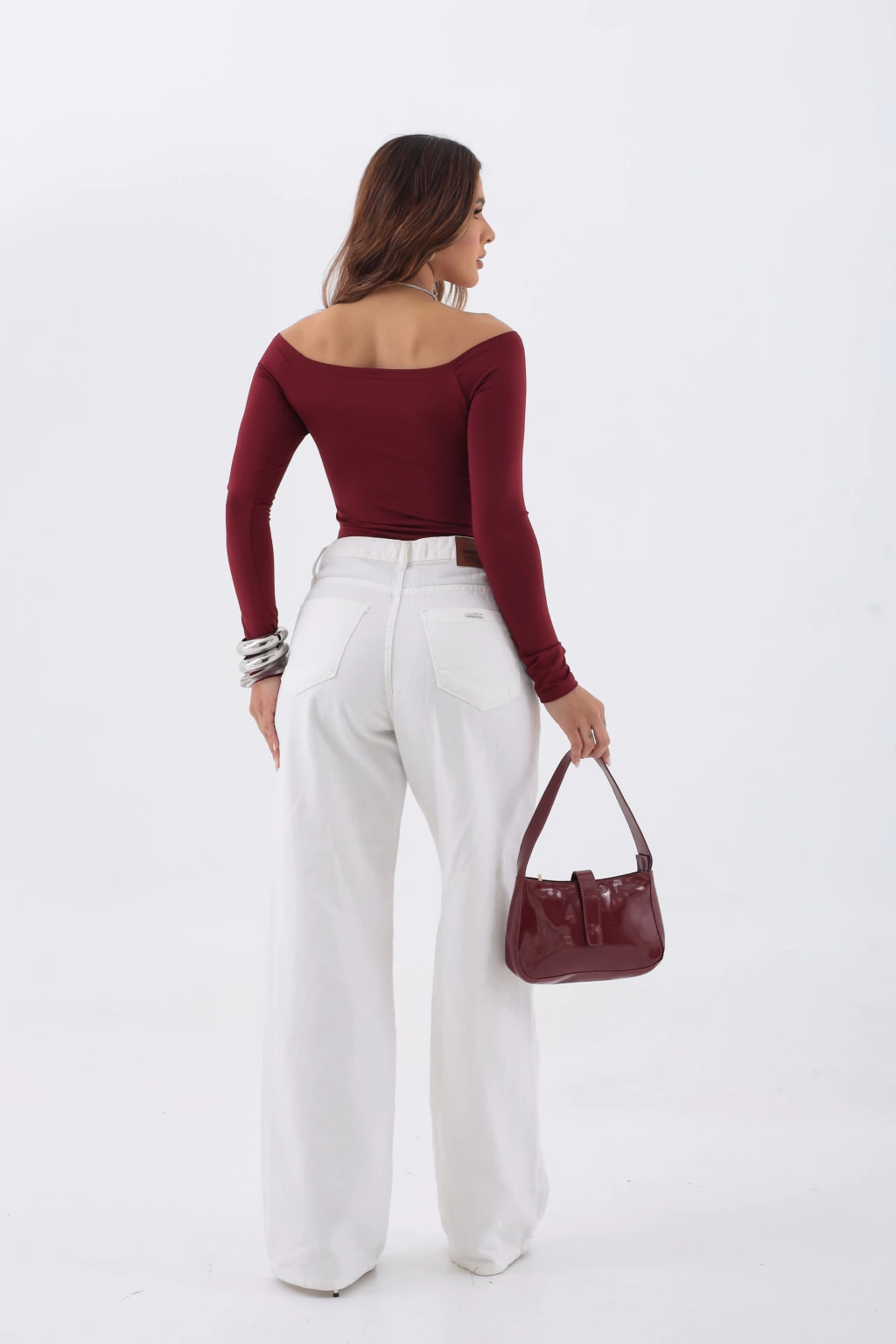 Blusa Ombro a Ombro Manga Longa - BellaCECÍLIA