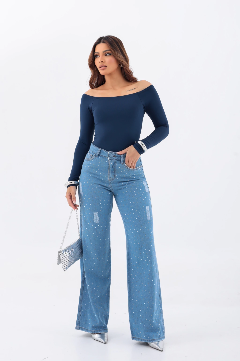 Blusa Ombro a Ombro Manga Longa - BellaCECÍLIA