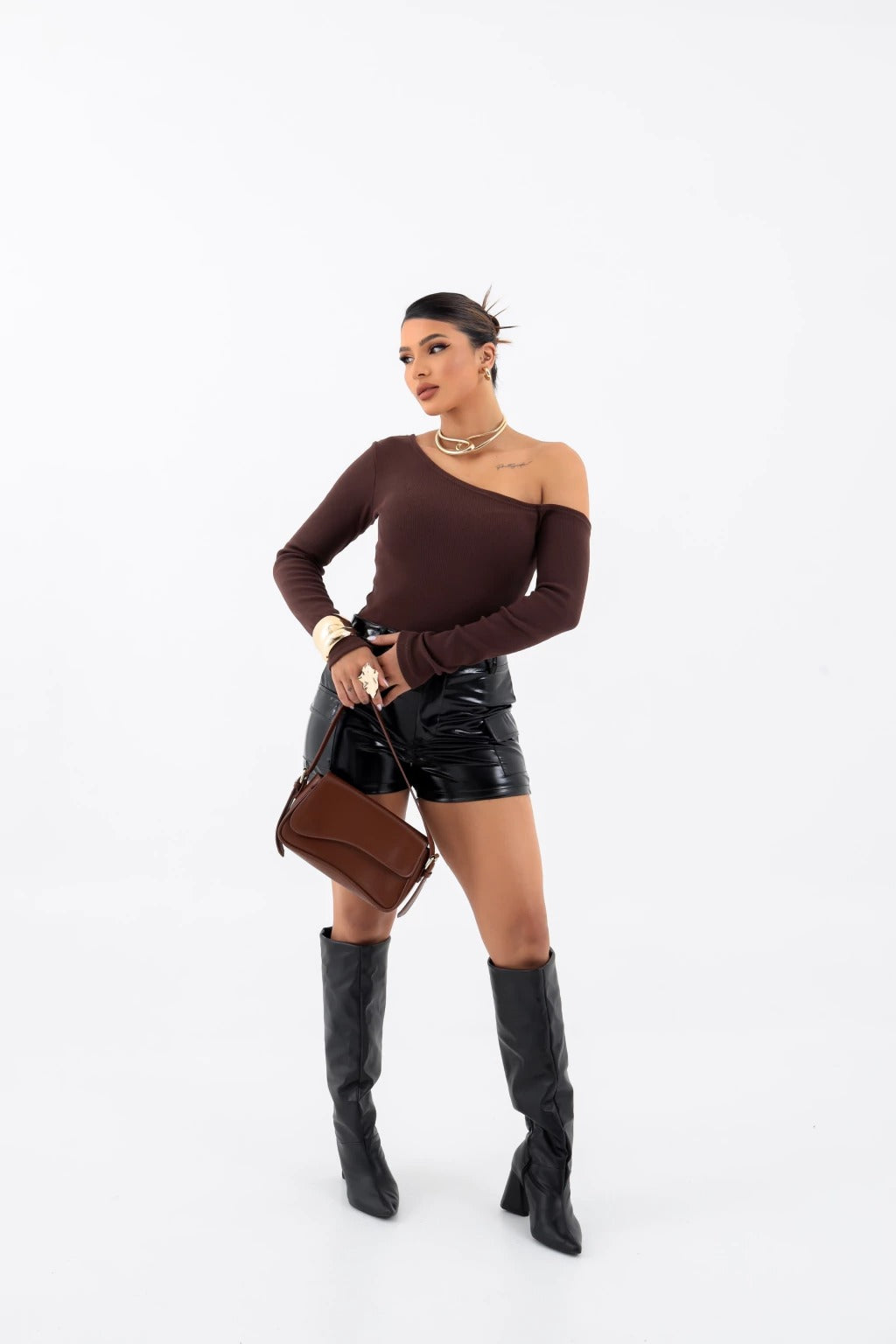 Blusa Ciganinha Ombro a Ombro Manga Longa – BellaCECÍLIA