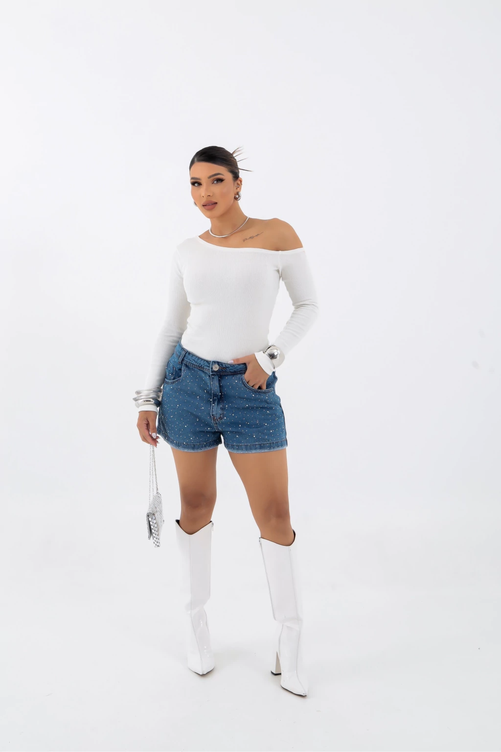 Blusa Ciganinha Ombro a Ombro Manga Longa – BellaCECÍLIA