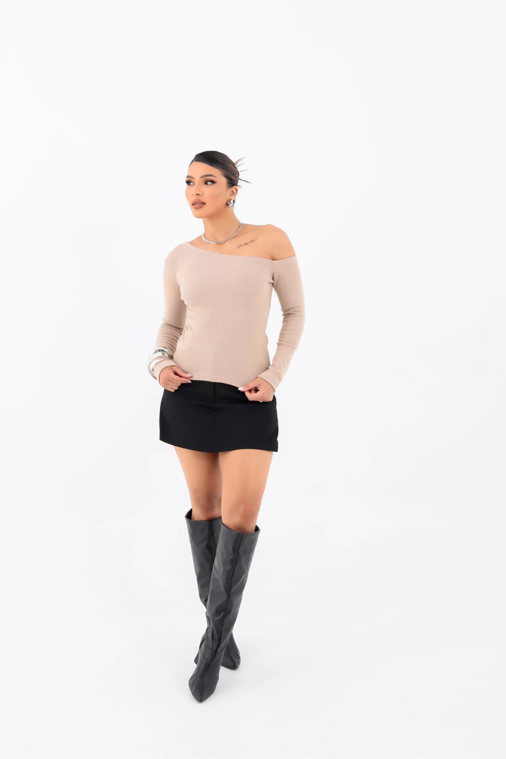 Blusa Ciganinha Ombro a Ombro Manga Longa – BellaCECÍLIA