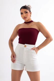Blusa Tomara que Caia com Choker - BellaCECÍLIA