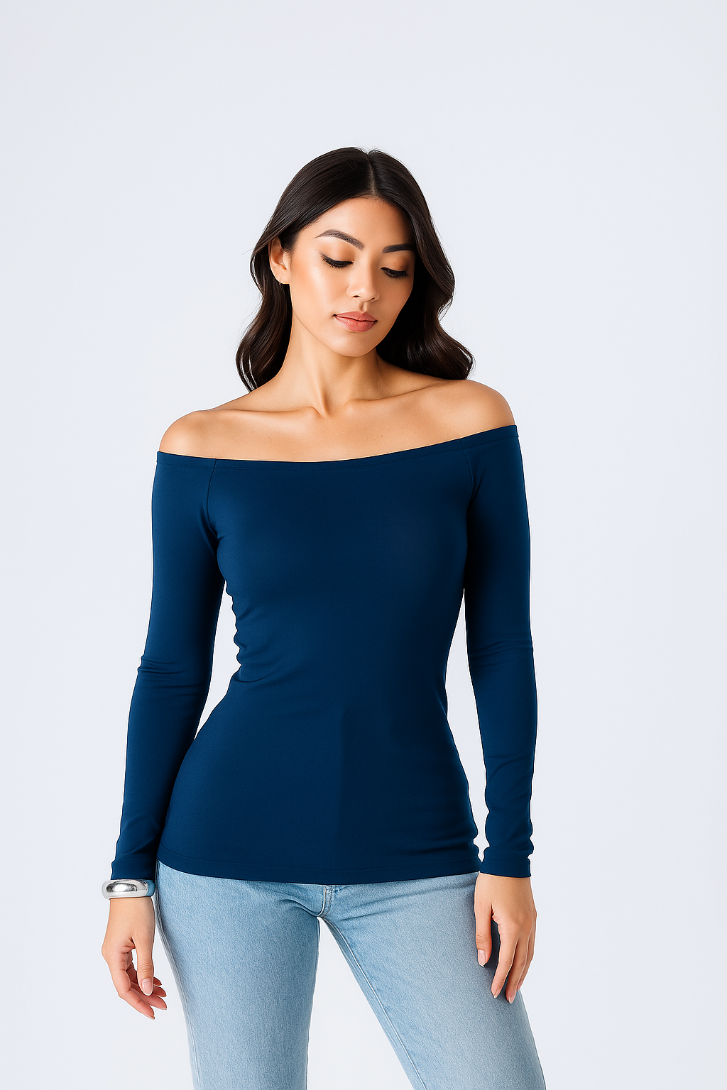 Blusa Ombro a Ombro Manga Longa - BellaCECÍLIA