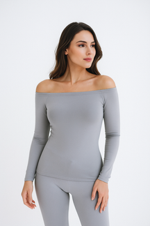 Blusa Ombro a Ombro Manga Longa - BellaCECÍLIA