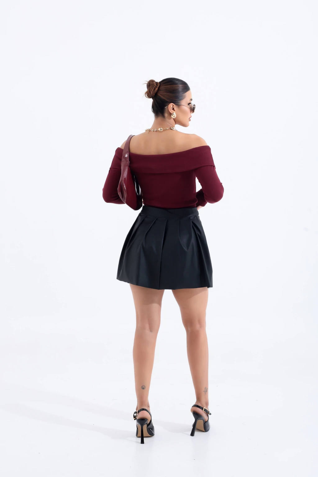 Blusa Bardot Manga Longa - BellaCECÍLIA