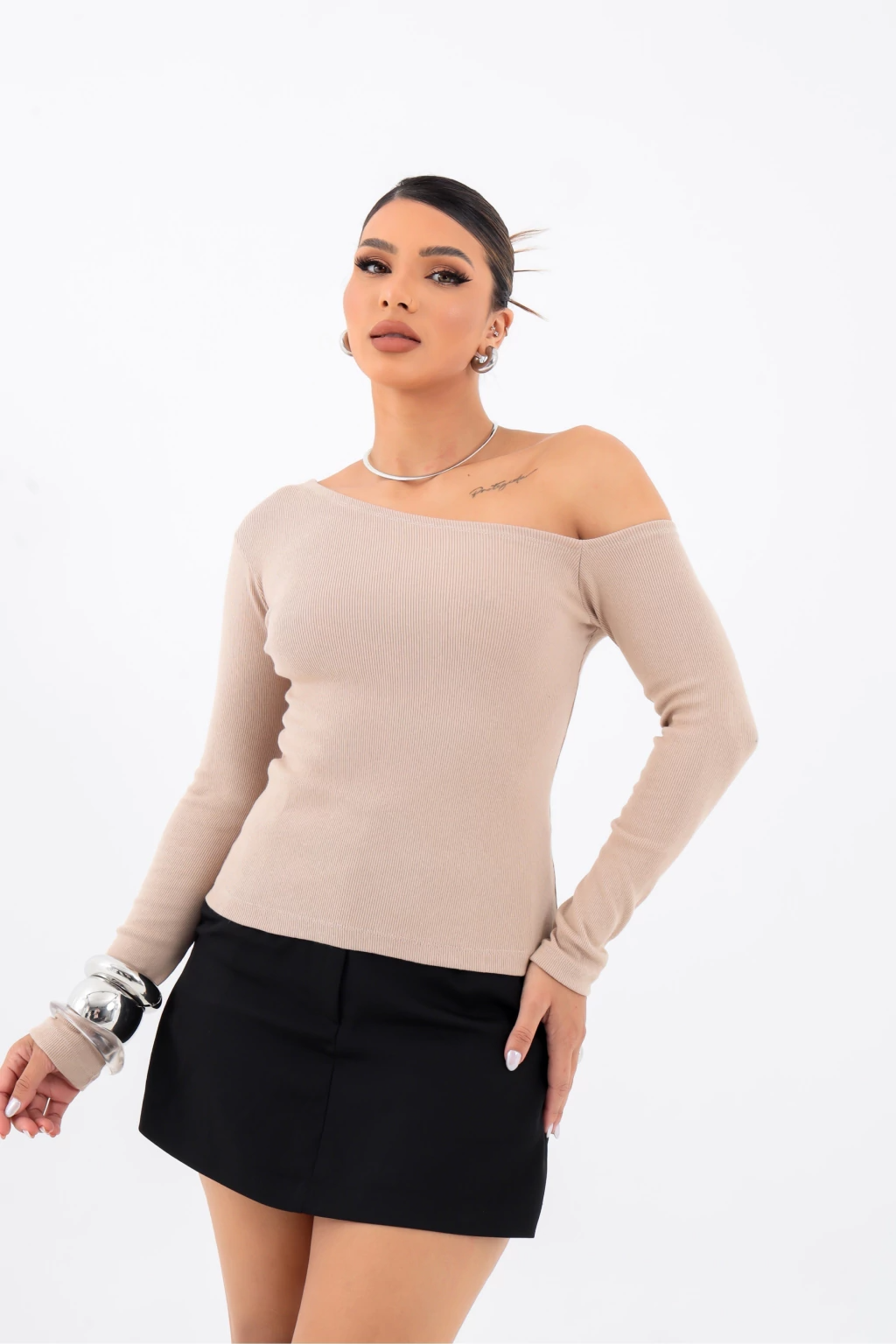 Blusa Ciganinha Ombro a Ombro Manga Longa – BellaCECÍLIA