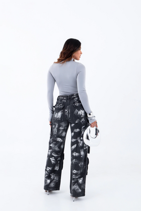 Blusa Gola Alta, Manga Longa e Abertura para o Dedo – BellaCECÍLIA