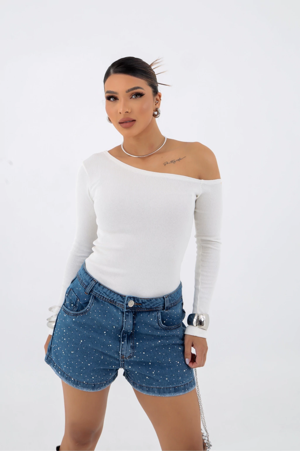 Blusa Ciganinha Ombro a Ombro Manga Longa – BellaCECÍLIA