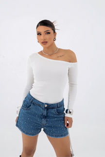 Blusa Ciganinha Ombro a Ombro Manga Longa – BellaCECÍLIA