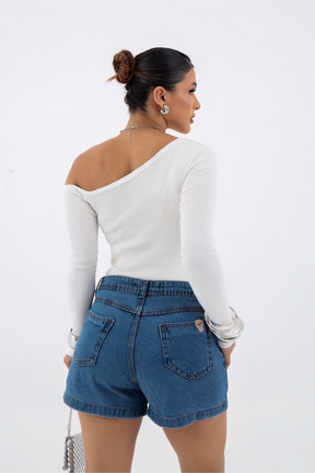 Blusa Ciganinha Ombro a Ombro Manga Longa – BellaCECÍLIA